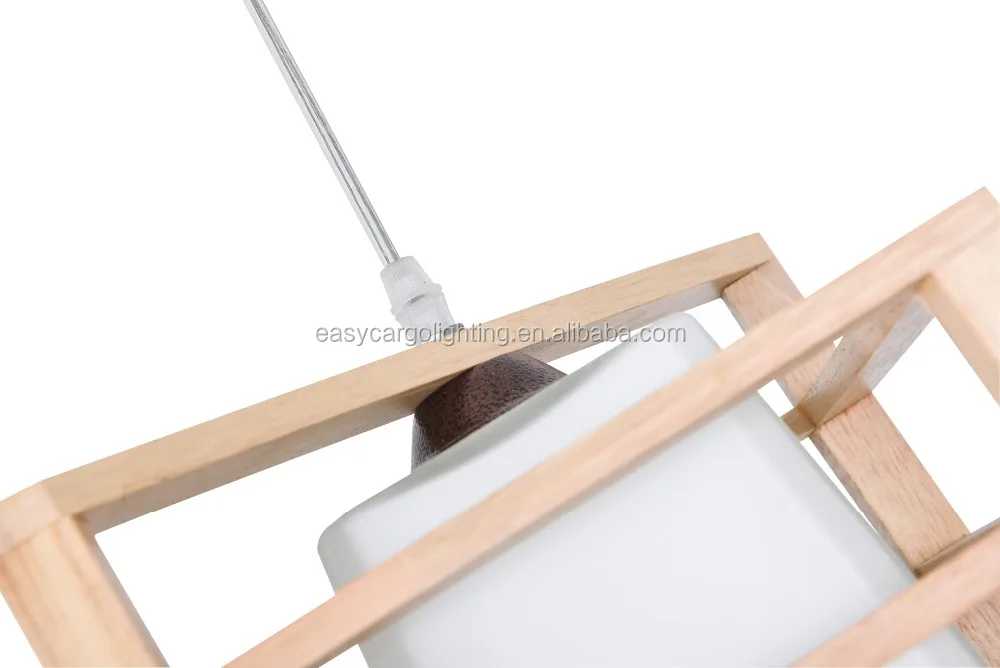 
E27 Light Source and natural wood Material modern wood pendant lighting (0824-5p ) 