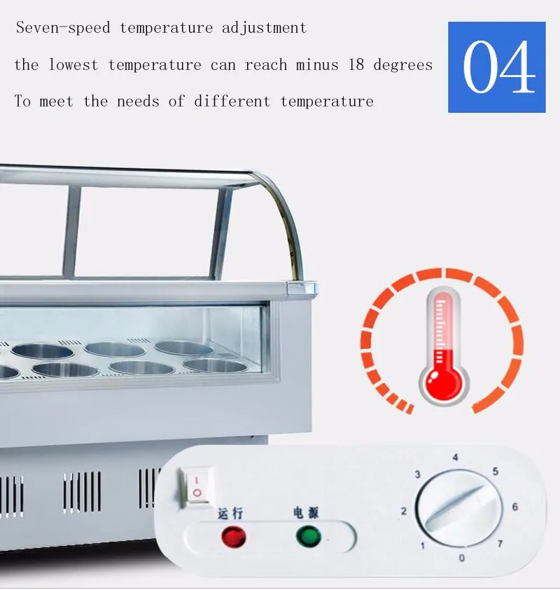 Commercial Mini Ice Cream Freezer Parts Ice Cream Ice Cream