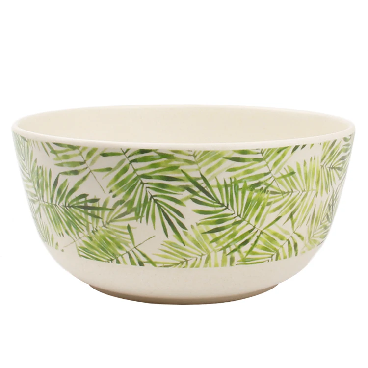 

MIKENDA Eco-friendly & Bio-degradable Bamboo Fibre big size salad bowls Reusable salad bowls