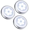 Ningbo Amazon's hot sells 6 led round Motion Sensor Light, Cordless Battery-Powered LED Night Light, Stick-anywhere Closet Light