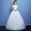 2019 Korean plus size 3xl Vestidos De Novia illusion neckline beaded wedding dress bridal ball gown
