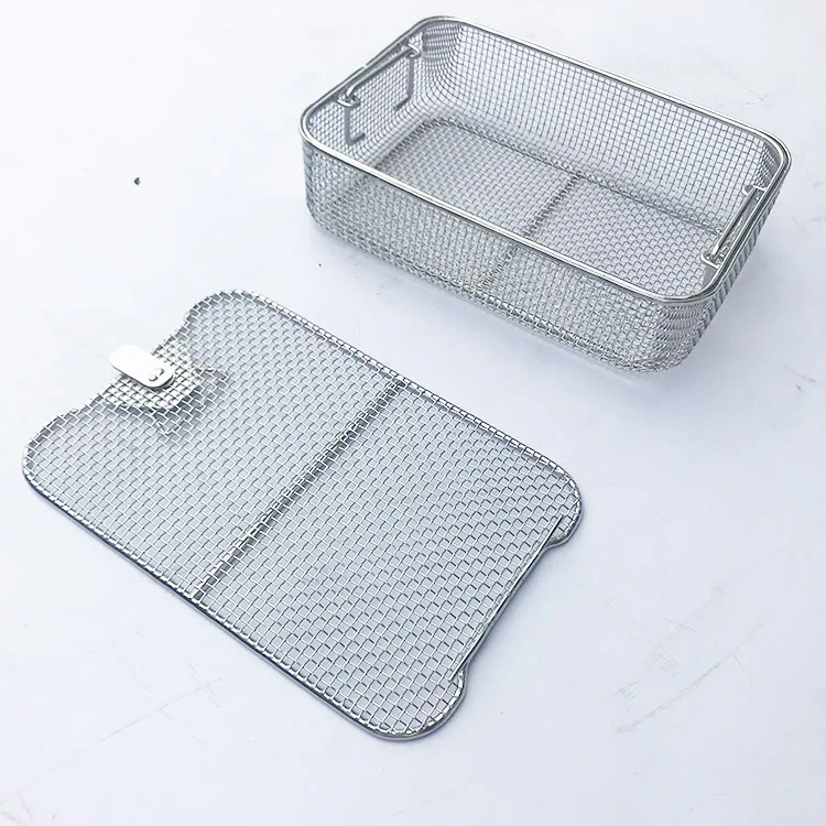 30*20cm De Acero Inoxidable De Esterilización Cesta/bandeja Para El