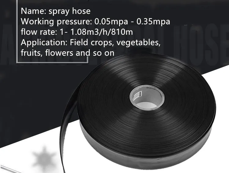 Plastic PE Spray Tape Rain Tape for Drip Irrigation System