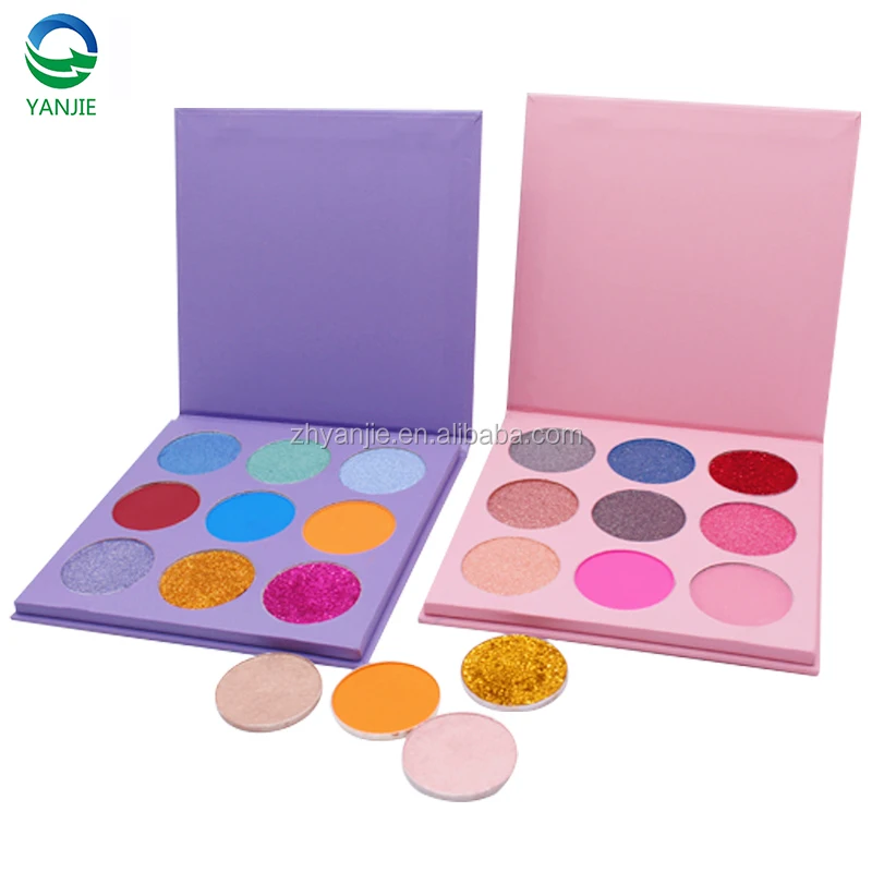 

Private Label Make Up Cosmetics no brand wholesale makeup Pressed Matte Shimmer Glitter and Diamond Eyeshadow