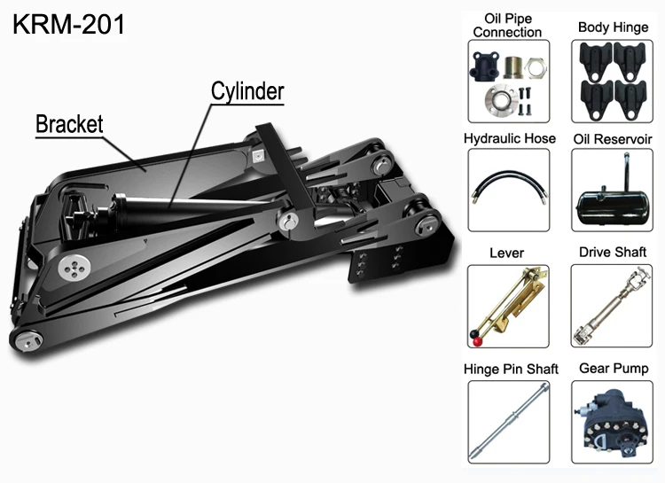 Krm201 Hydraulics Tipper Kit Jack Hydraulic Lift Tipper Hydraulic For