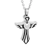 Marlary Cross Shaped Remember Necklace Ashes Cremation Cross Pendant Jewelry