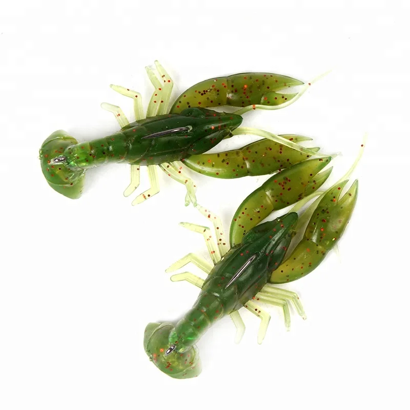 

7.5cm14g soft silicone fishing lure bait with hook shrimp lure