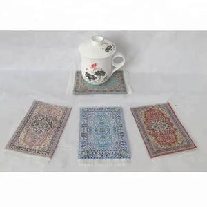 Image of Woven Oriental Rug Coasters, Woven carpet Coasters
