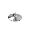 indoor flag round slivery floor flag base of metal chrome plated
