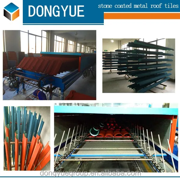 Arena de color recubierto teja de techo/acero revestido de piedra