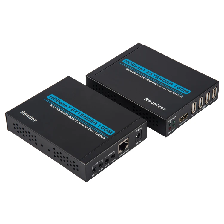 HDMI HDBaseT Extender over single Cat 5/6/7 150m 4Kx2K 3D 24bits CEC HDCP 4k HDMI Extender over Single cat5e/6