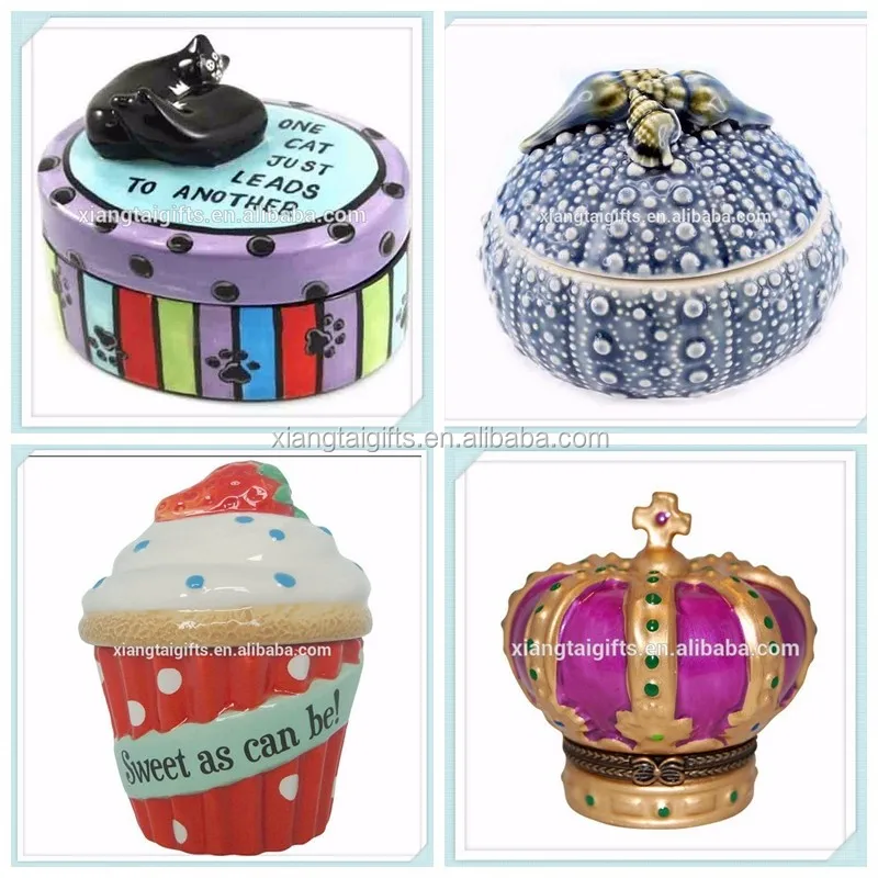 Geisha Face Ceramic Japanese Jewelry Box Trinket Box Buy Japanese