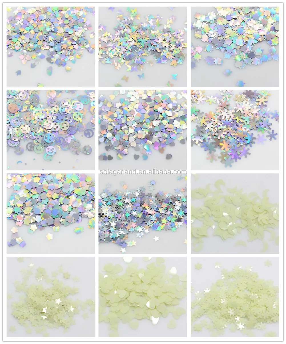 Dolphin Sequins Glitters New Designs Colorful PET Sequins Slime Toy For Nails Art Tips Slime DIY Supplies