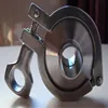 3A / DIN sanitary three piece clamp polishing stainless steel pipe fitting 13MHHM - 3P