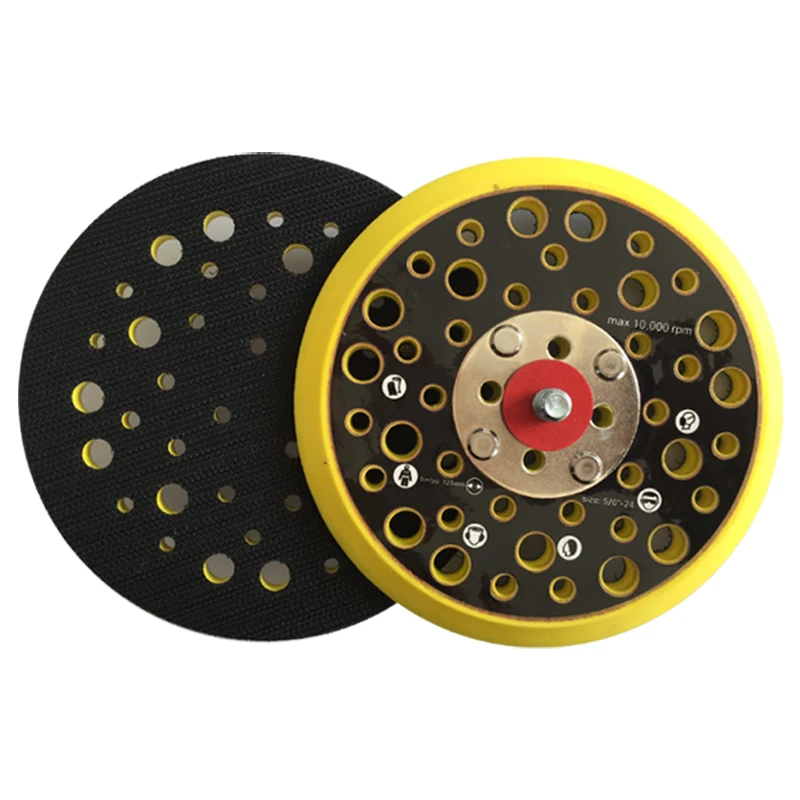 5Inch 125mm 44-Hole Hook and Loop Sanding Backing Pad M8 Replacement Abrasive Disc Sander Backup Plate for Sanders Polishing