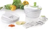 Salad Spinner and Vegetable Slicer Set QUICK DRY DESIGN & DISHWASHER SAFE - BPA Free - No Pump Pull String or Cord Needed, Turn