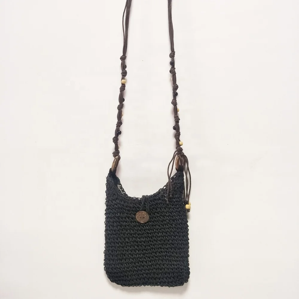 

sample purchase order black straw beach bag shoulder bag with zipper