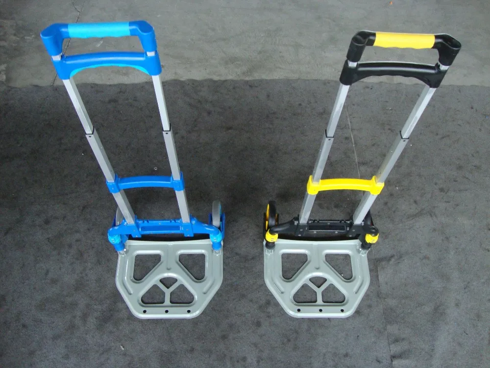 Rh50s 60kgs Load Capacity Steel Shopping Trolley Luggage Mini Luggage Cart Outdoor Hotel