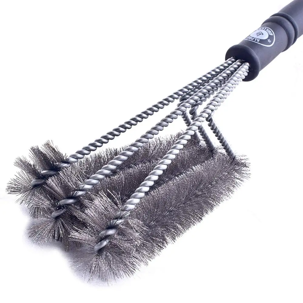 

Stainless Steel Wire Bristles and Stiff Handle BBQ Grill Cleaning Brush BBQ Grill Cleaner