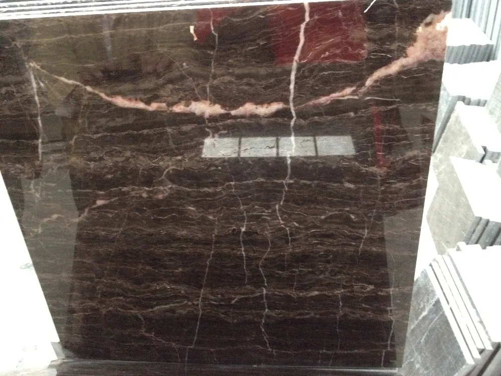 Chinese Natural Marble China Brown Chinese Emeperador Coffee Brown Slabs and Tiles