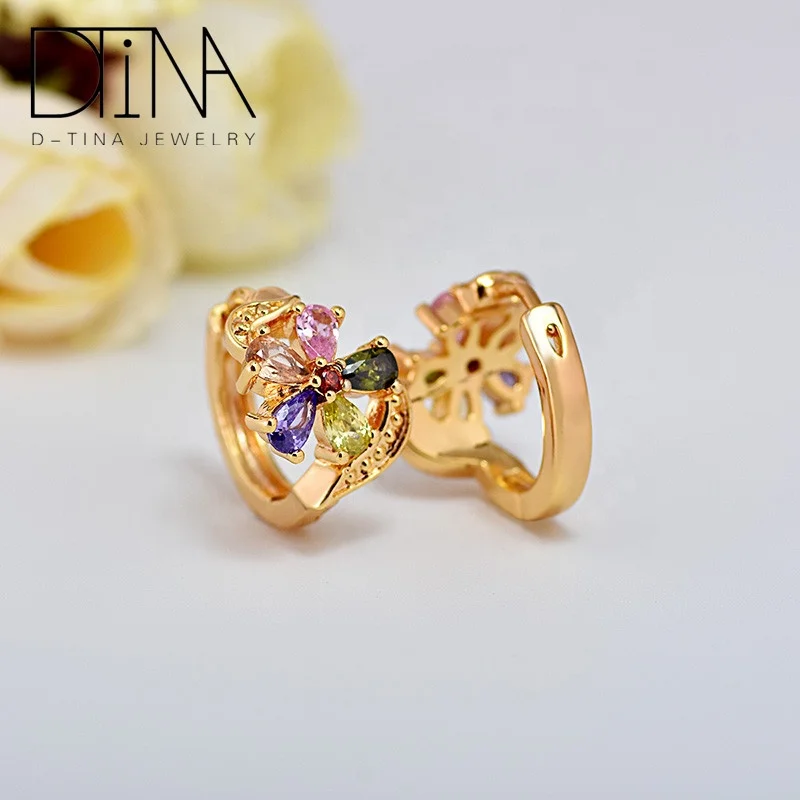 

Dtina gold plated earrings hanging earrings rhinestone earrings, Golden