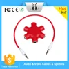 High Performance Headphone Earphone Audio Splitter 1 Male to 2 3 4 5 Female Cable 5 Audio Outputs for Iphone 5 5s 5c 6 6s 6 Plus