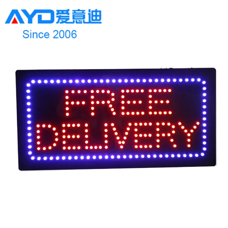 Amazon Aliexpress Express Electronic LED Sign Florist LED Advertising Light Boxes