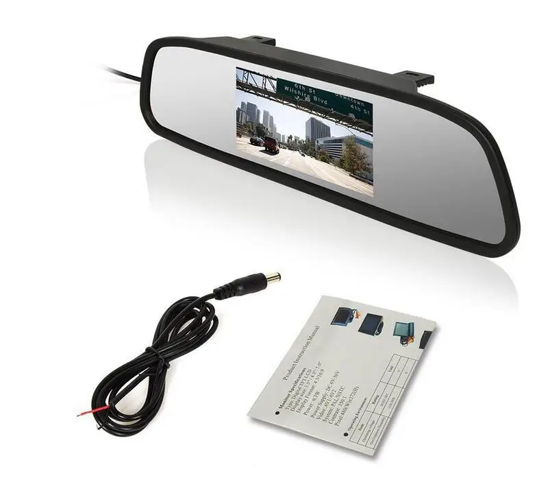 Rear Mirror Hd Camera Car Mirror Camera With 4.3 Inch Tft Lcd Monitor