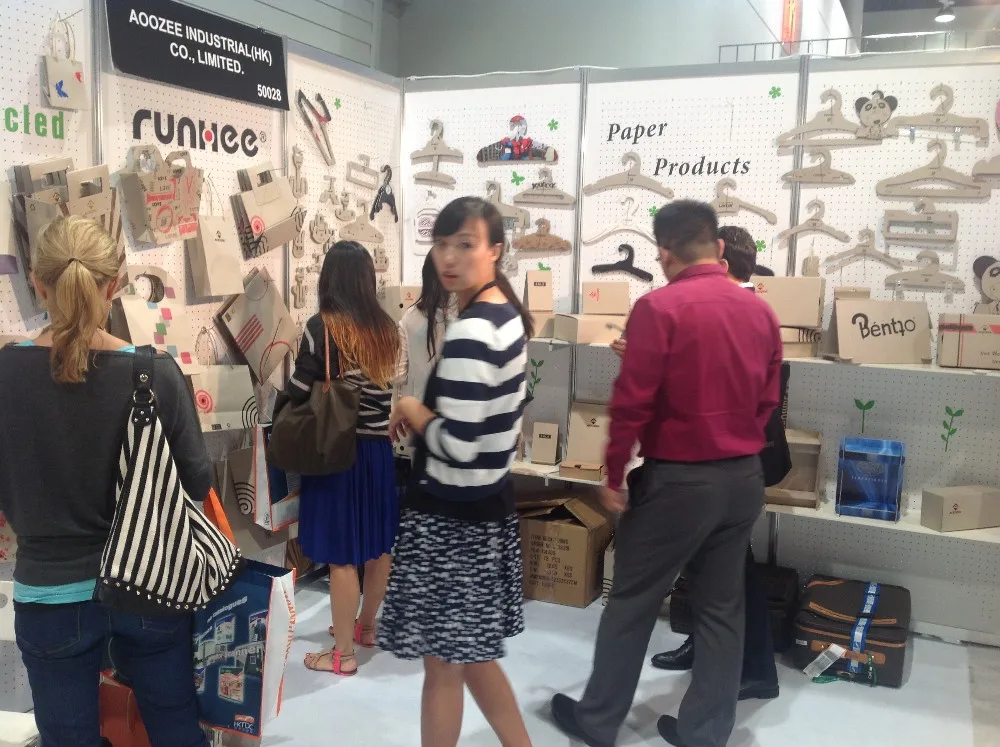 Customized Recycled Paper Scarf Hanger 200mm Cardboard Hanger For Clothes Store