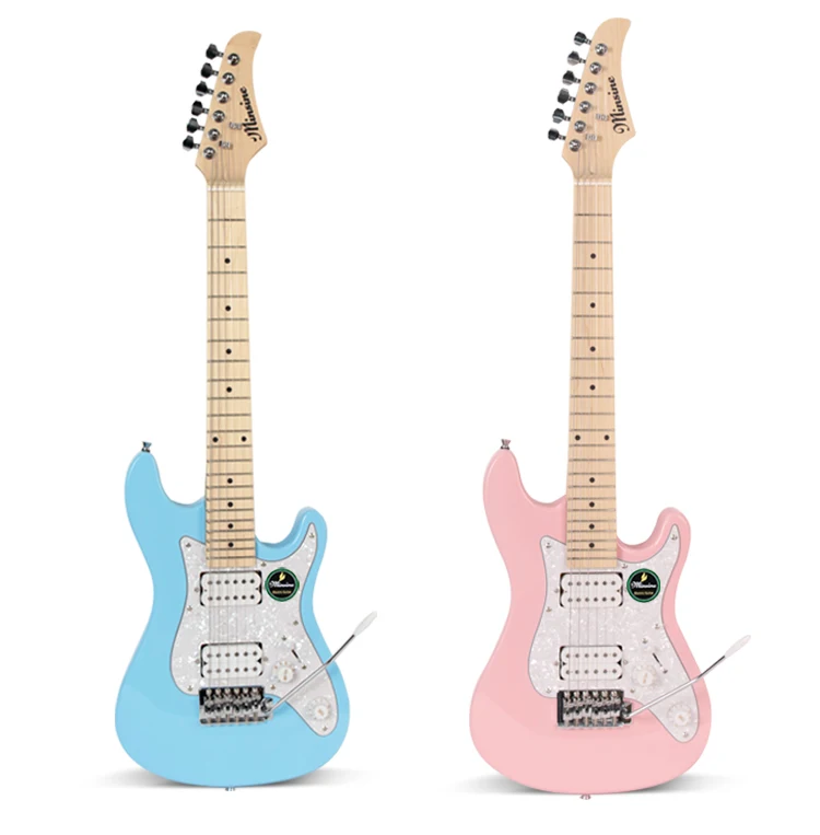 Custom  colorful travel mini kids electric guitar for child