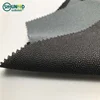 100% polyester woven fusible interlining tailoring material fusible interlining black twill woven fusing interfacing for garment