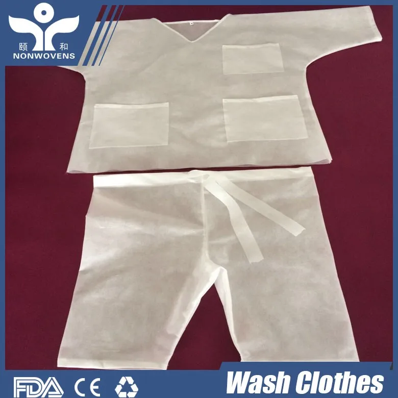 Sms/pp Disposable Pajamas Set,Nonwoven Patient Set,Disposable Patient