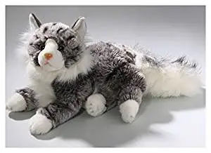 Stuffed Animal Cat, Maine Coon, 12 inches, 30cm, Plush Toy, Soft Toy