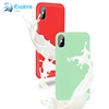 iExplore manufacturer factory mobile phone accessory PC with cotton fabric inside cover candy color cell phone case for iPhone