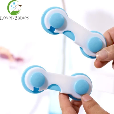 

Plastic baby products child safety lock childproof, White,blue,pink