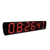 Cheap home goods 6" large red remote led digital wall clock countdown