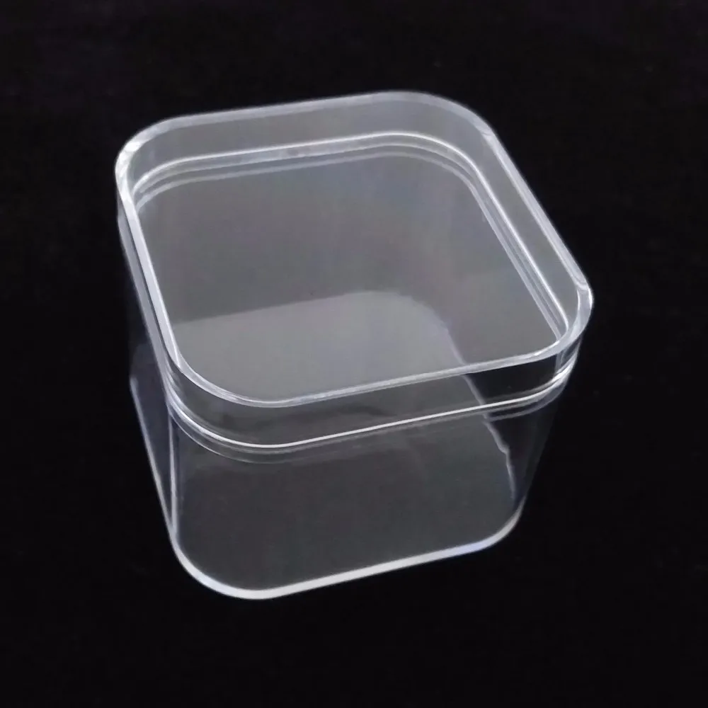 透明注塑 clearps 塑料包装展示盒尺寸为 96x81x 35毫米