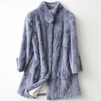 

Luxury European Style Natural Real Fur Jacket Soft Fluffy Warm Women Winter Coats Mink Fur Coat