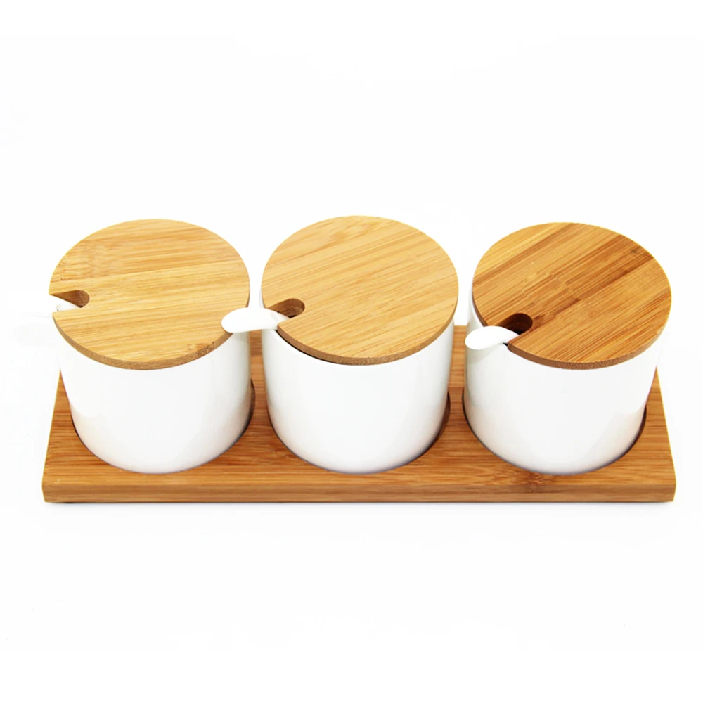 Elegant Design Spice Jars Packaging Empty Porcelain Set For Curry ...