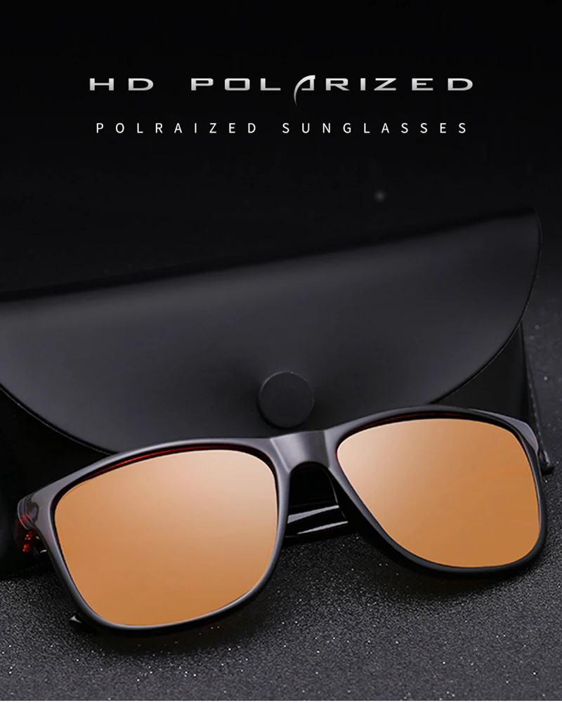 Promotion OEM Polarized Square Fashion Mirror Shades Men TAC Eyewear