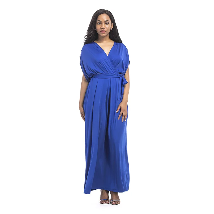 
FP3004 2019 Wholesale Elegant Clothing Women Maxi Plus Size Bodycon African Long Maxi Dress 