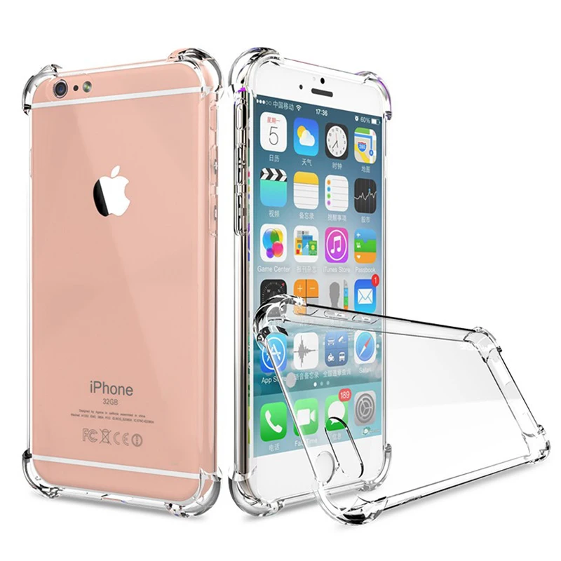 

Ultra thin Clear Transparent TPU Silicone Case Anti-fall Protect Rubber Phone Case For iPhone XS MAX XR 6 7 6S Plus, N/a