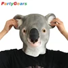 Halloween Carnival Costume Cartoon Accessories Fancy Dress Realistic Rubber/Latex Vivid Koala Mask For Wholesale