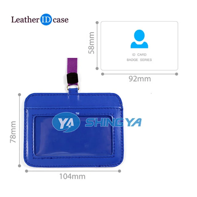 
Promotional polyester lanyard plastic business ID card holder 