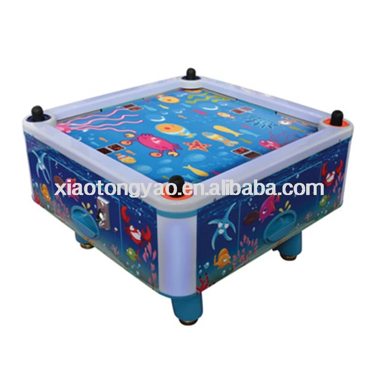 Coin Operated 4 Person Air Hockey Table Blower Motor Game Machine Air