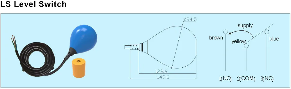 Ip68 Simple Structure Performance Water Level Controller Float Type ...