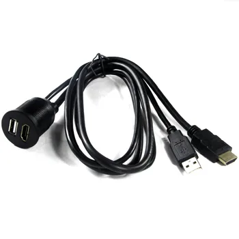 Micro Usb Extension Cable 3m Panel Mounting Usb 35mm Stereo