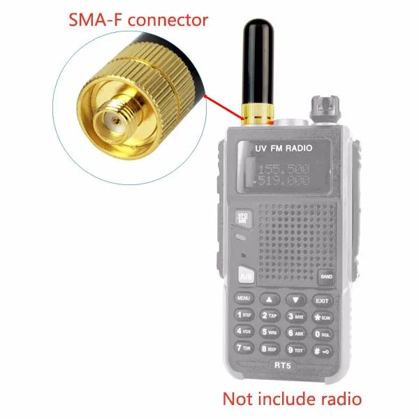 Dual Band Portable Radio Antenna Sma 144/430mhz Vhf/uhf Short