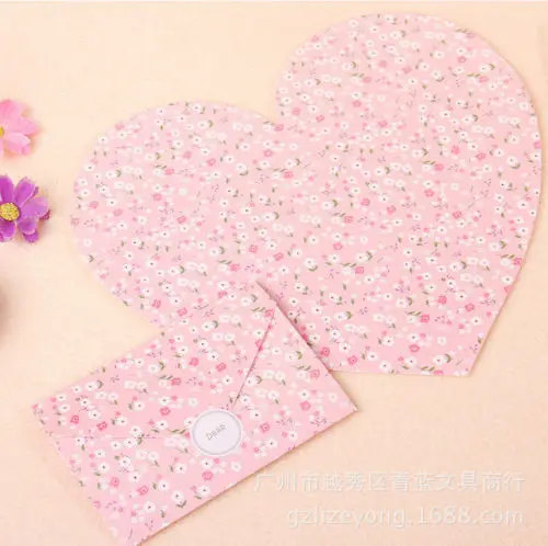 Гигантские цветы в форме сердца конверт письмо творческий набор