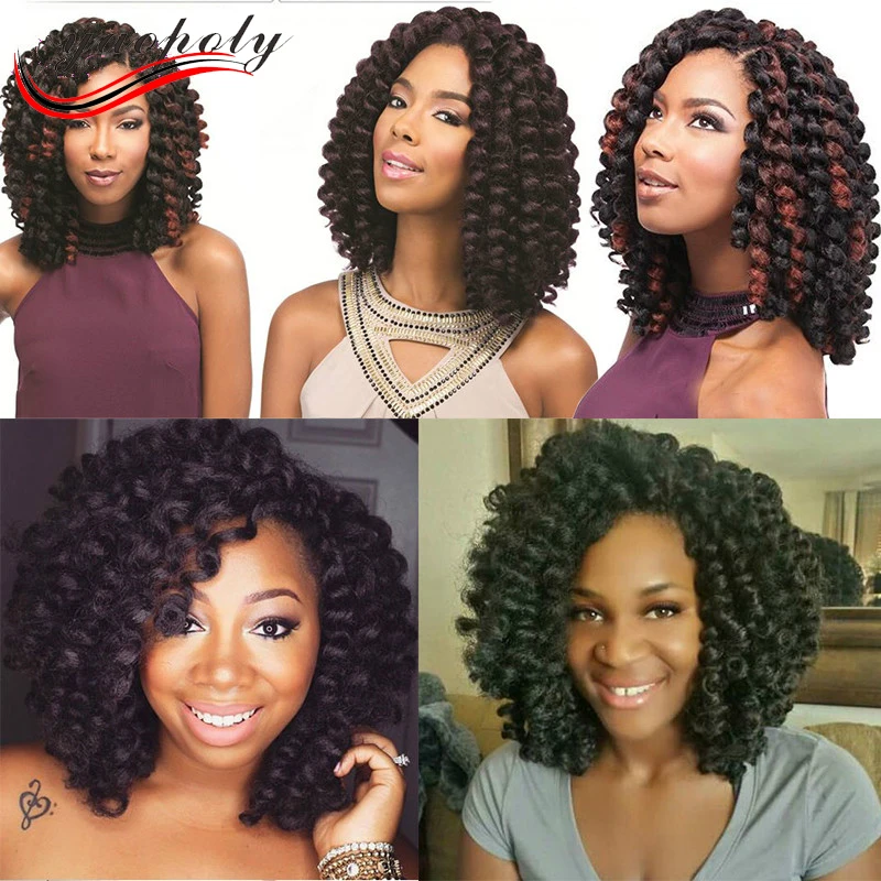 

hot selling 8inch afro twist braid jumpy wand curl crochet braid, 1#;1b#;2#;4#;27#;30#;etc and can be customized